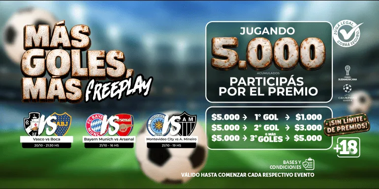Campaña Más goles, Más FreePlay · Palpitos