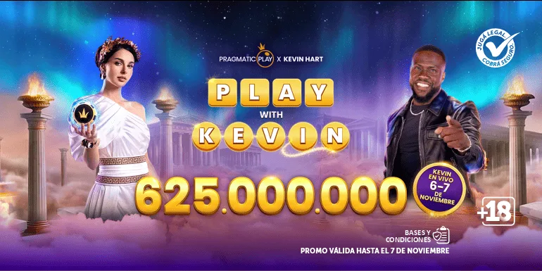 Pragmatic Play campaign featuring Kevin · Palpitos